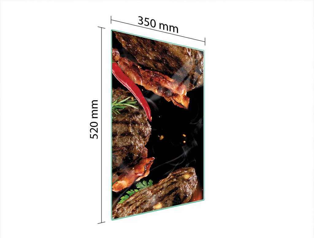 SZKLANA DESKA DO KROJENIA 35x52 GRILL