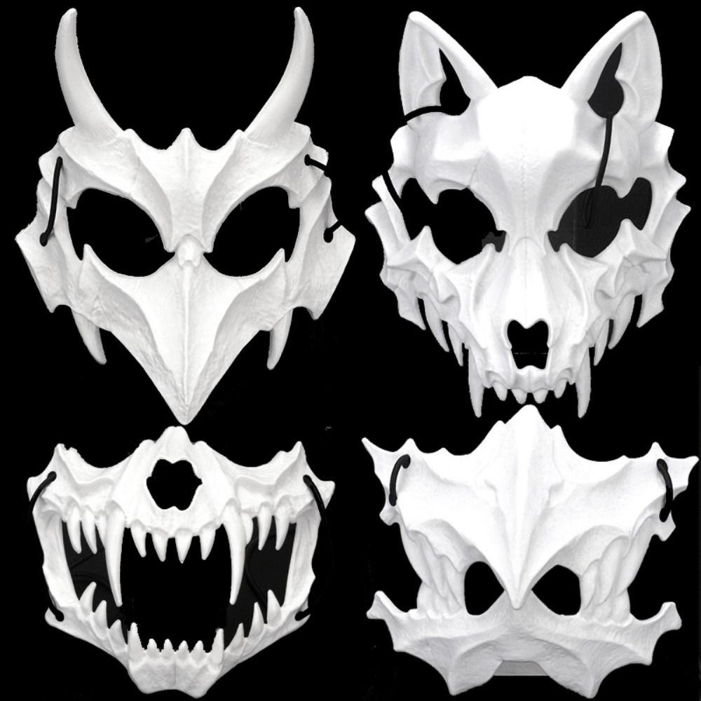 Mask Cosplay Dance Prom Halloween Bone Skull Masks Terror Mask Carnival Party Props Demon Mask
