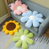 Six Petal Flower Cushion Girly Room Decor Sunflower Pillow Pink Flower Sit Kids Bedroom Seat Pillow Cushion Flower Circular Nap Office Classroom Chair