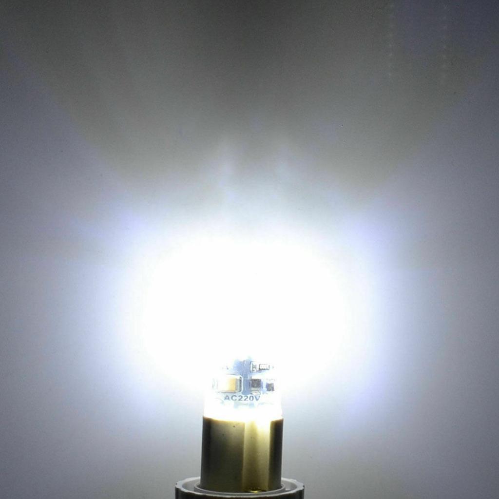 Yoryzeng 10 шт. Мини светодиодные лампы G4 2 Вт 12 В 220 В 24 светодиода 3014 SMD Силикон Замена галогенной лампы 20 Вт Люстра Точечный светильник Декор