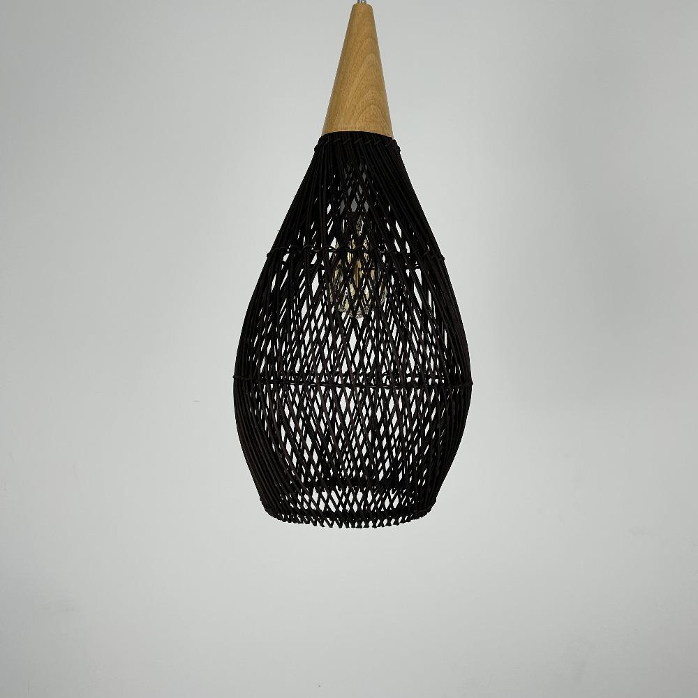 Ресторан Ручной Вязки Подвесной Светильник Лоза Плетение Ротанг Люстра Чайная Комната Юго-Восточная Азия Кухня Винтаж Ретро