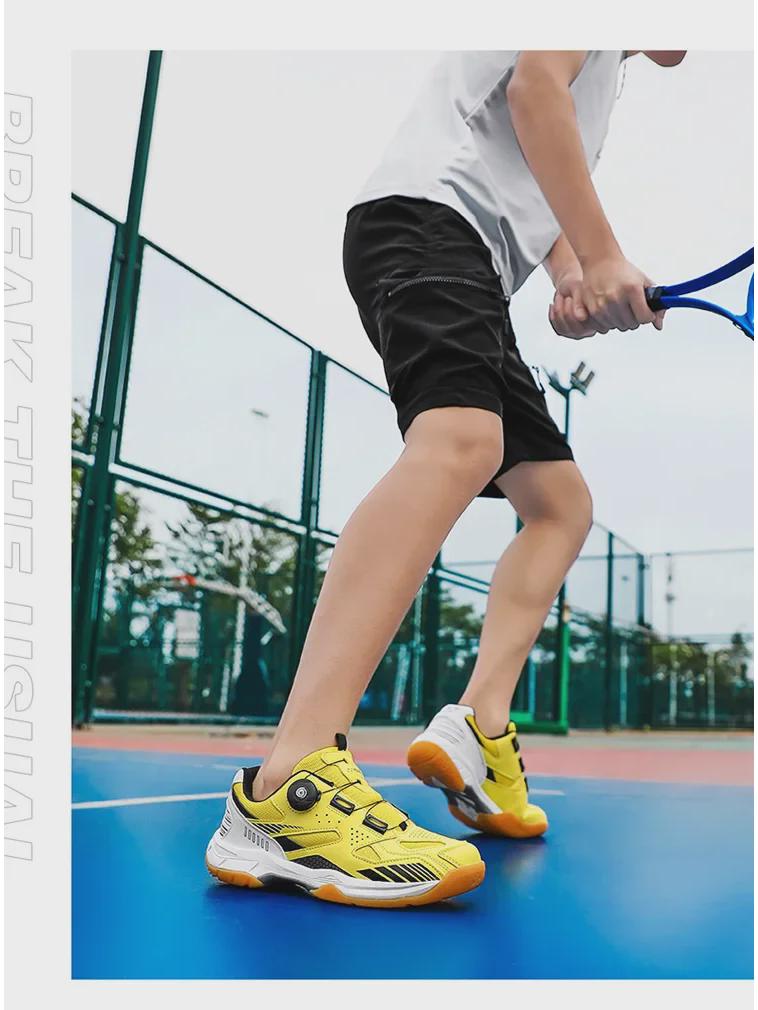 Unisex Tennis & Badminton Shoes with Tendon Sole - Casual All-Season Footwear