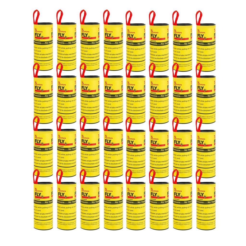 Sticky Fly Strips Catcher Ribbon Paper Strip For Kitchen Garden