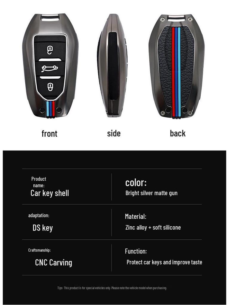 Compatible Key Case for DS Models (DS3, DS5, DS6, DS7, DS9, 4S, 5LS) New Energy Vehicles