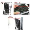3in1 Plastic Dustproof Fan Cover Net 12cm 120mm Case Fan Dust Filter Guard Grill Protector for PC Computer Cleaning Cooling