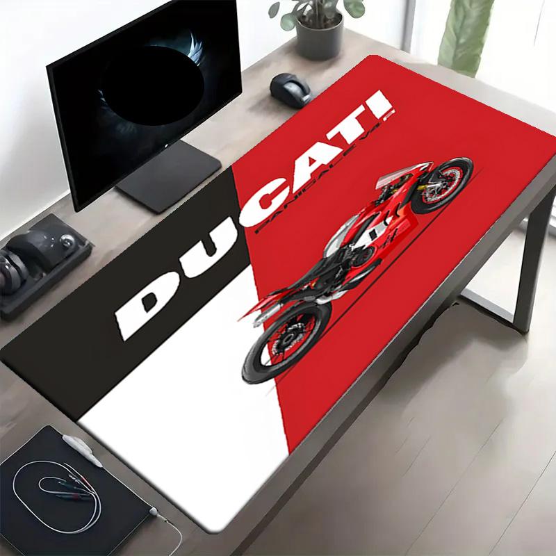 Ducati motorcycle Print Mouse Pad, Anti‑Slip Desktop keyboard Mat, for PC Laptop Gaming Working Daily Use, Cool Festival Birthday Gift