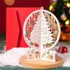 Hot Stamping 3D Pop Up Card Laser Cut Popup Card Exquisite Blessing Card  Christmas Gift
