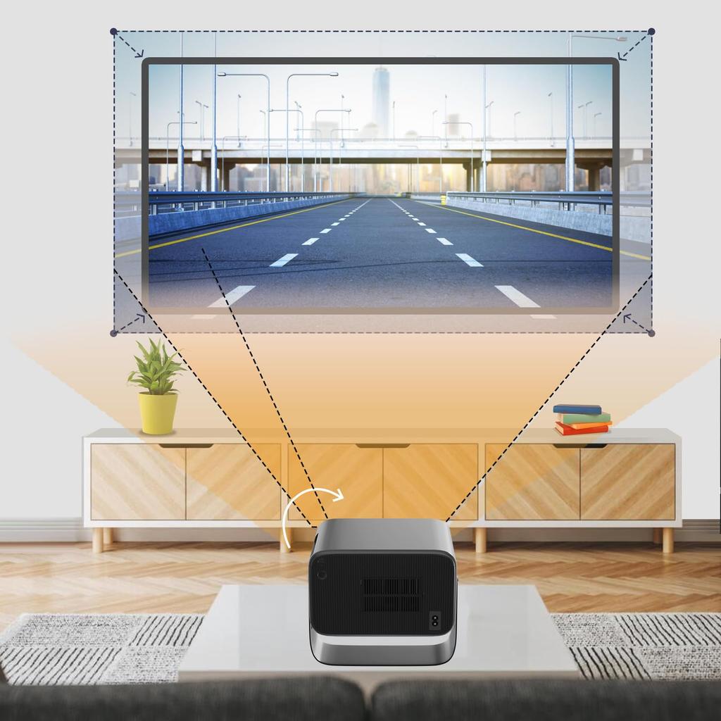 Вращение Android TV HIPPUS проектор потолочный проектор фокусировка трапецеидальное искажение 700ANSI рамка экрана и автоматическое препятствие WIFI 6 Bluetooth Совместимость с