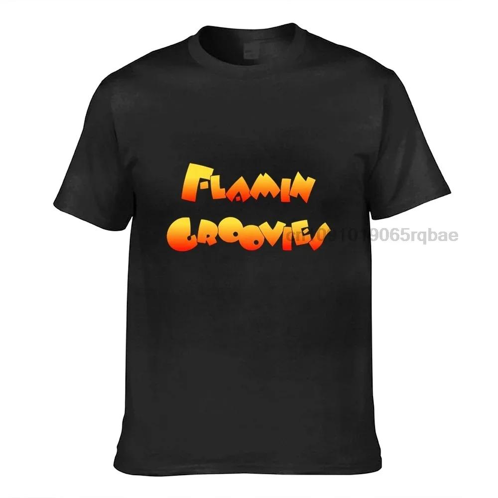Футболка Flamin Groovies Groovies Greatest Grooves Rock Juice Футболка Grease 100% Хлопок Унисекс Футболка Унисекс