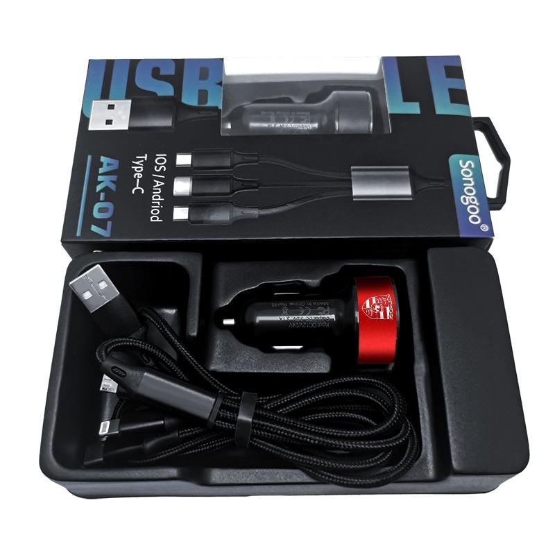 Car Charger 2 USB Ports Fast Charging Digital Display Car Accessories For Porsche Boxster Cayenne Panamera Macan Cayman 911 918 996 917 991