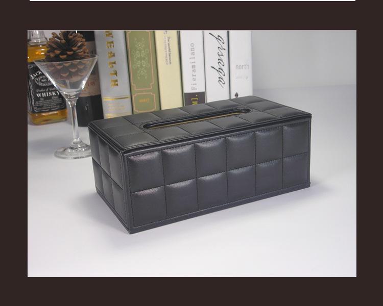Элегантная кожаная коробка для салфеток — высококачественный декоративный аксессуар для гостиной, журнального столика, дома, отеля или ресторана.