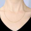 Gold Chain Necklace 18K K18 Cut Ball Width Maximum 45cm Length Adjustable [Lara Christie] 0.7mm Approx. 1.2g Lc97-0011