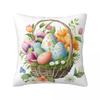 Пасхальная Наволочка Цветные Яйца Чехол на Подушку Полиэстер Наволочка Винтажные Наволочки Для Офиса Автомобиля Дома Декоративные