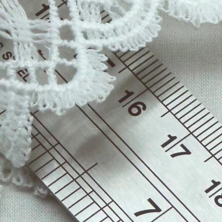 Молочный шелк Вышивка Водорастворимое кружево Кружево Сквозная Неэластичная Вышивка Штрихкод Аксессуары для одежды