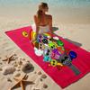 proof beach towel with a Sprunki7 pattern - soft,absorbent,quick-drying,machine washable - perfect for swimming,camping,bathing