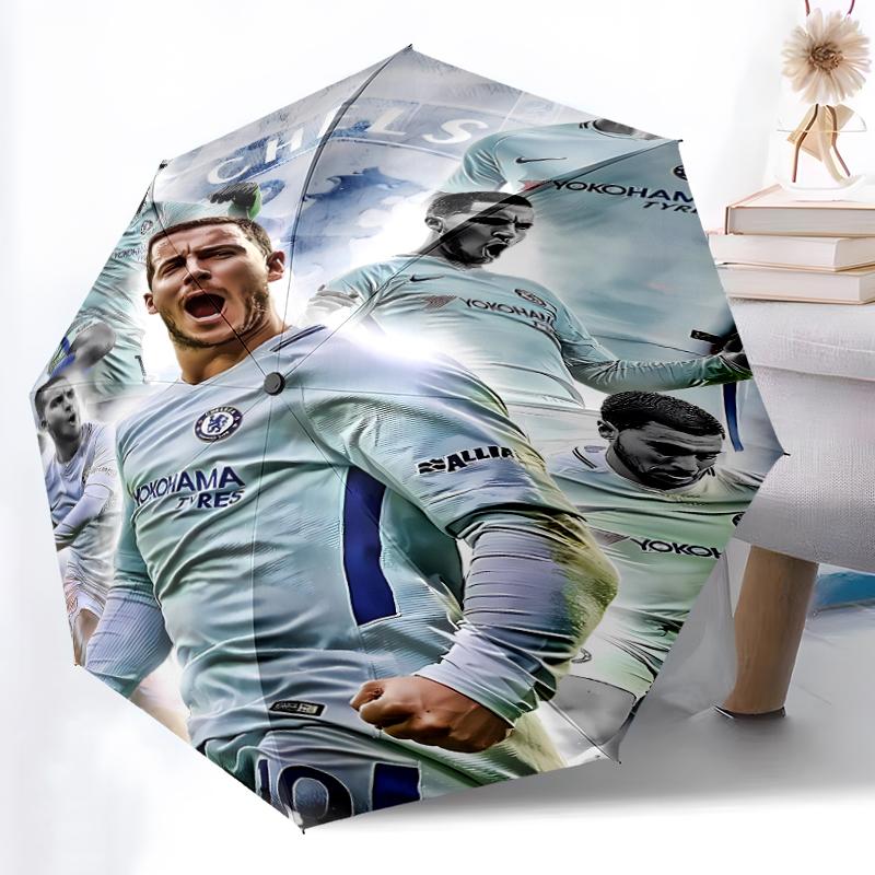 Складной зонт с принтом логотипа Chelsea FC, для улицы, отдыха и путешествий, прочная ткань зонта, подарок на день рождения и праздник