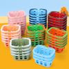 5pcs Mini Dollhouse Miniature Shopping Basket Plastic Kids Supermarket Tool  Doll House