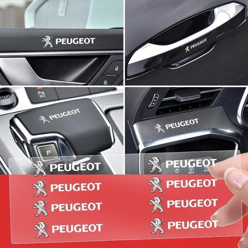 Случайные наклейки для интерьера автомобиля Автотовары Наклейки на руль автомобиля Для Peugeot 206 307 308 207 407 3008 208 508 2008 Аксессуары
