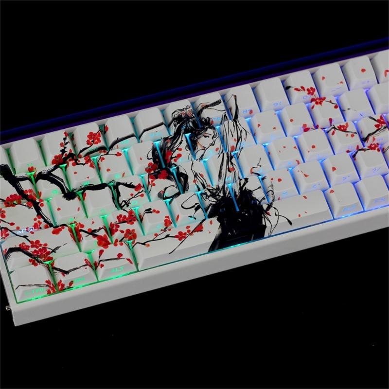 Оригинальные колпачки клавиш профиля PBT Материал Сублимация красителей Боковая печать Колпачок клавиши для маленьких механических клавиатур 60% 68% раскладки