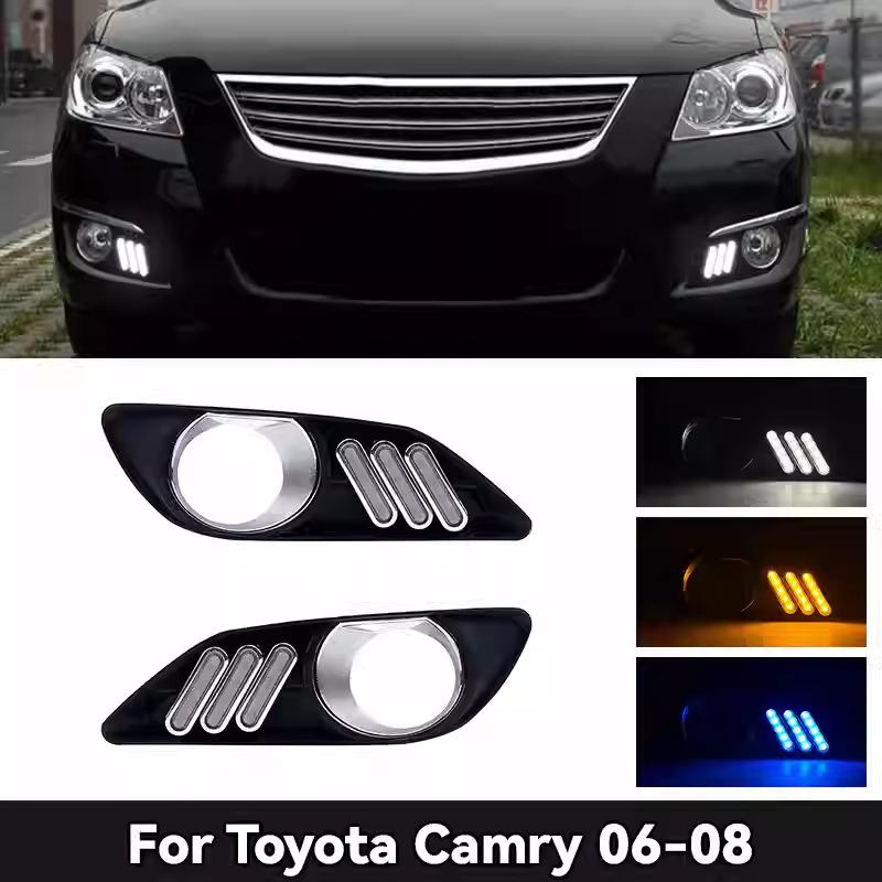 Светодиодные дневные ходовые огни и противотуманные фары для Toyota Camry 06-08
