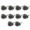 10PCS Chair Wheel OD Green Nylon PU 2in 360 Degrees Rotating Office Chair Caster for Replacement