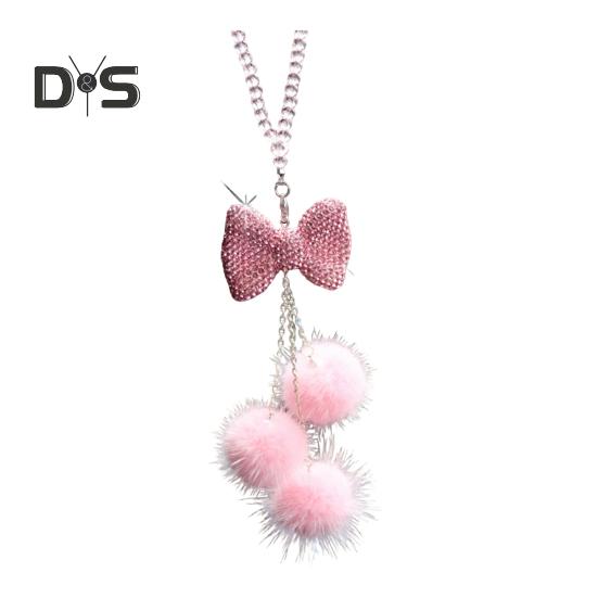 Автомобильная подвеска, сверкающий горный хрусталь, подвесное украшение со шнурком, легкое вешание, зеркало заднего вида, искусственное украшение из кристаллов