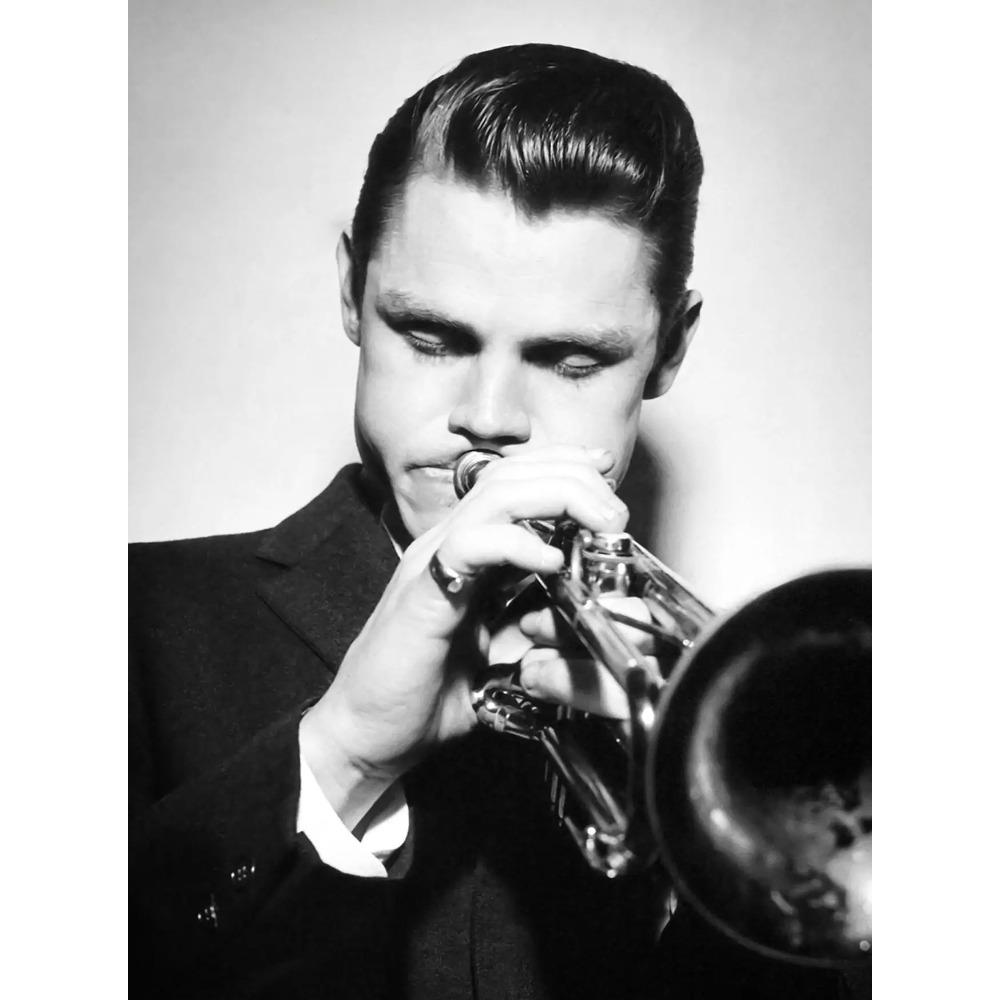 Cold Jazz Trumpet Player Chet Baker Vintage Photograph Poster Jazz Live Music Prints Canvas Painting Wall Art Picture Home Decor