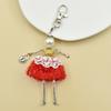 YLWHJJ New Women Doll bag Cute Keychain Girl Key Chain Handmade Car Pendant Style key ring Fashion Jewelry