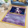 Ковер с принтом Pokémon Пикачу Чаризард Сквиртл для гостиной, спальни, декора дивана, домашний коврик, нескользящий коврик, коврики для игр