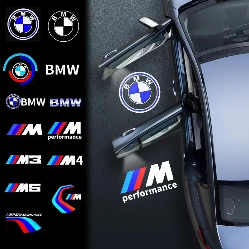 For BMW M X3 X5 X6 2pcs Car Door Light Logo Accessori For BMW X1 X3 F25 M3 X2 E90 E91 E60 X5 X6 X7 E84 E83 E70 G30 G38 M Welcom VD5
