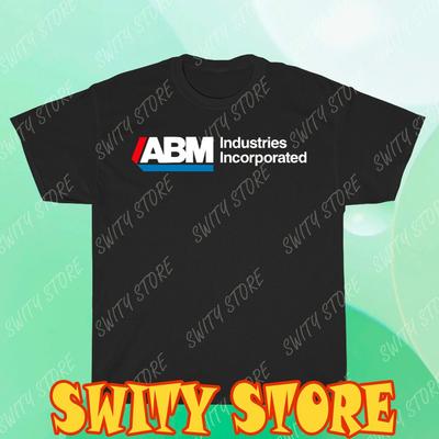 Новая футболка ABM building Industries Логотип Футболка Логотип Футболка Забавная Размер от S до 5XL