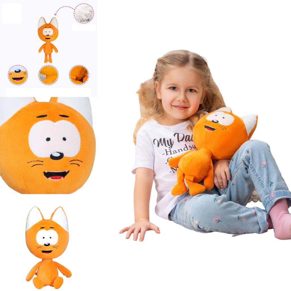 Lovable Kote Kitty Cartoon Plush Cat Toy Soft Stuffed Doll For Kids Made With Pp Cotton
