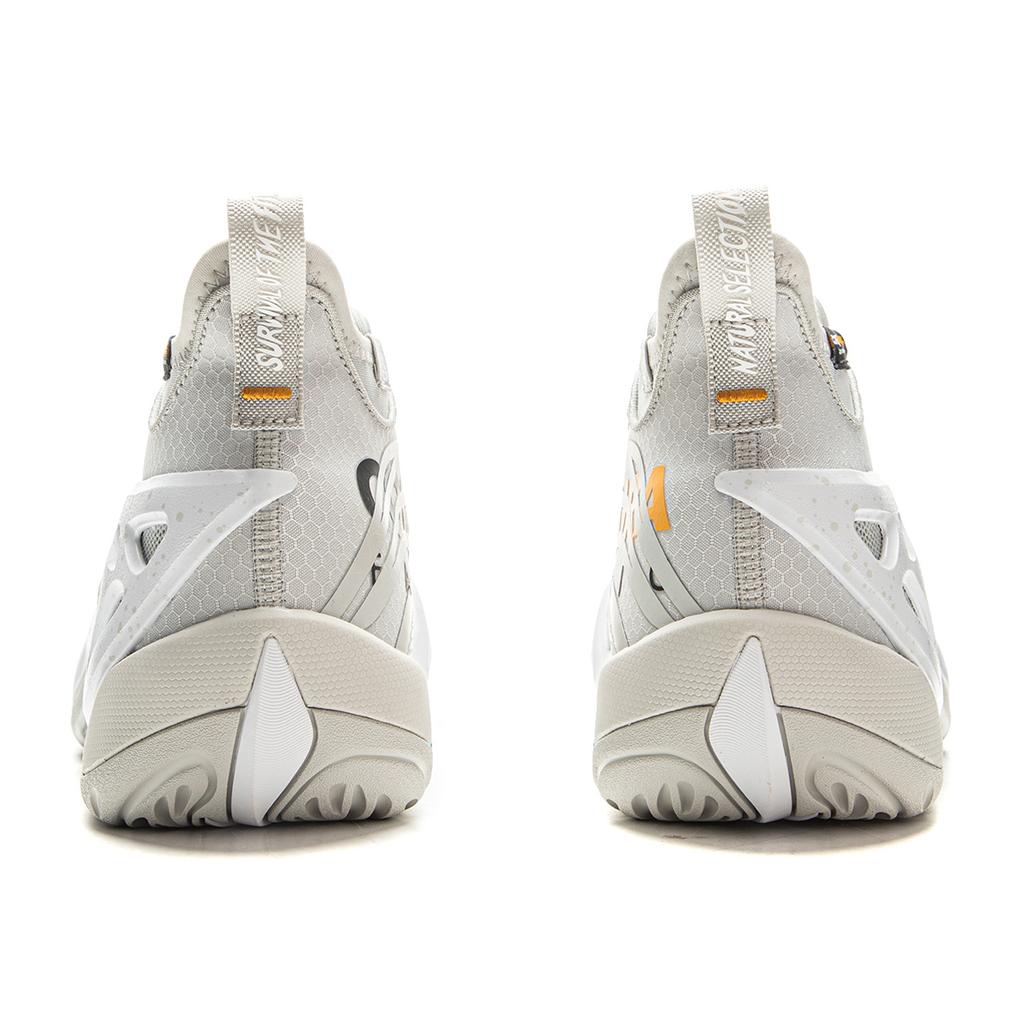 Li Ning BadFive Air 1 Super Баскетбольные кроссовки Мужские Средняя высота Каплевидный Серый ABFV037-7