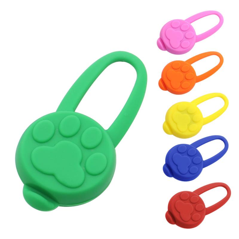 Силиконовый светодиодный фонарик для домашних животных кошек собак, светящийся кулон, предотвращающий потерю питомцев, для прогулок, ночной декор, ошейники