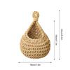 Jute Eco Teardrop Hanging Basket Hanging Wall Vegetable Fruit Baskets