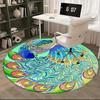 Colorful Peacock Office Carpet Chair Mats, Home Decor, Sofa Rug, Office Carpet Gift for All Rooms1118162a