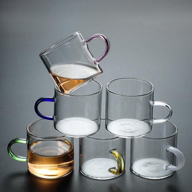ZISIZ Small Thickened Heat-Resistant Glass Tea Tasting Cup