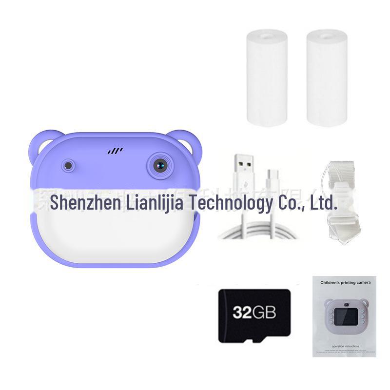 Новая камера Polaroid с двумя объективами HD для детей - игрушка для фото и видео с подарочной коробкой