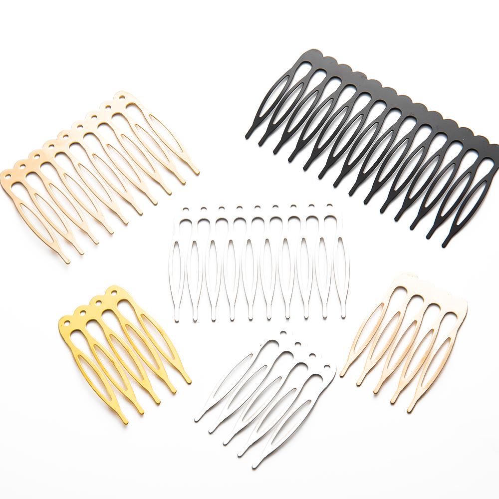 10 шт., 5, 8, 10, 12, 14, 16, 18, металлическая расческа для волос, латунь для зажима, свадебное украшение для женщин и девочек, ювелирные изделия, декоративные аксессуары, свадьба