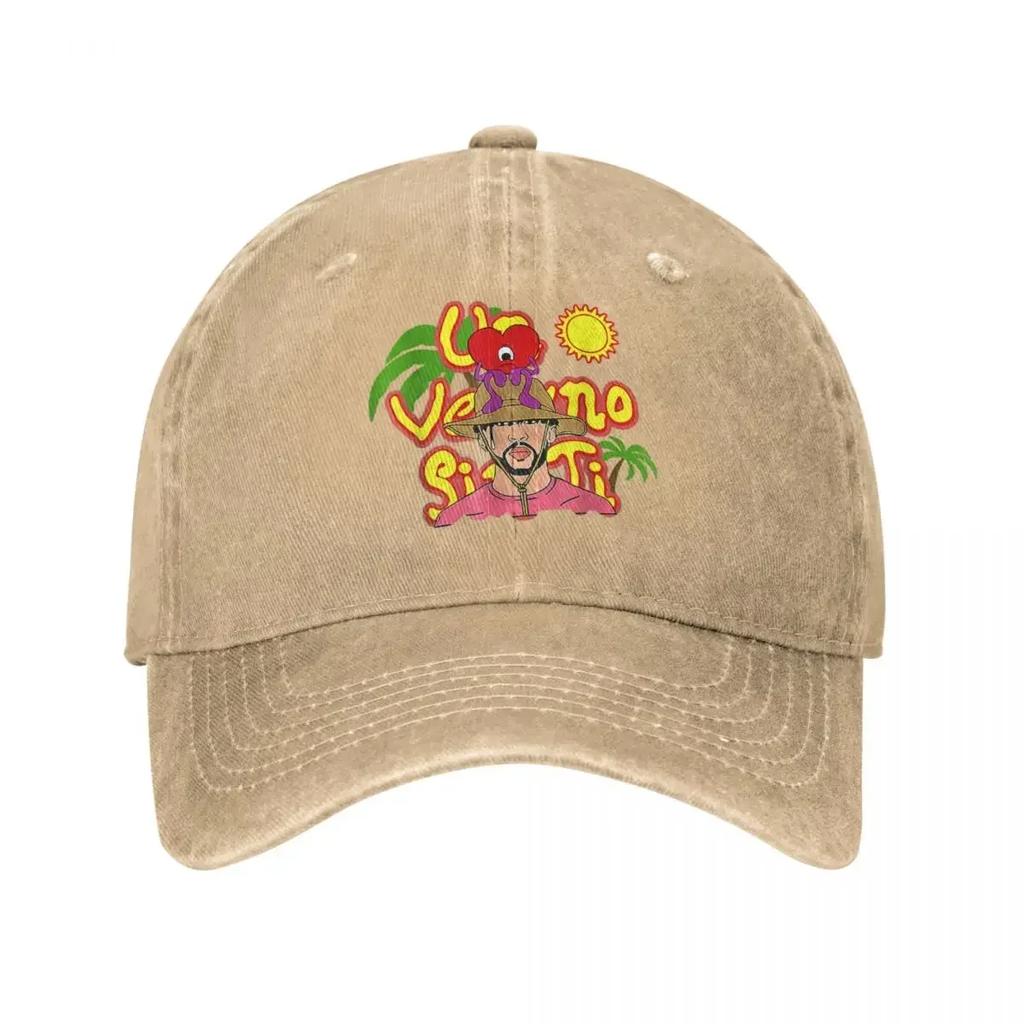Bad Bunny Un Verano Washed Deniimm Бейсболка Ковбойские шляпы Bone Женщины Мужчины Sin Ti Cap Весна Осень Casquette Gorras