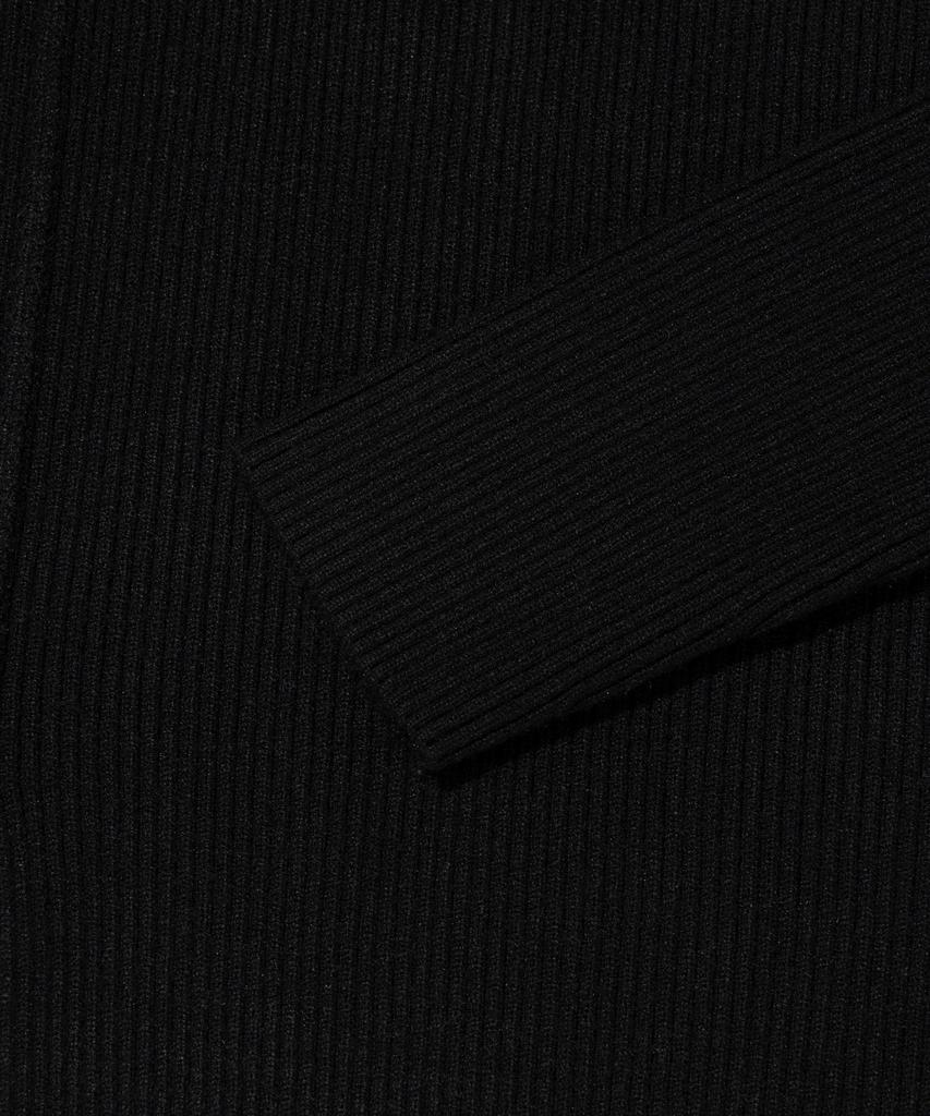 ROIDESROIS Scarf Set Round Neck Ribbed Knit (Black)
