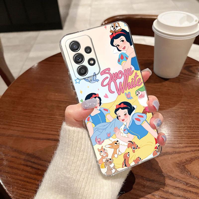Чехол для Samsung Galaxy A57 A37 A56 5G A36 Чехол A55 A54 A35 A26 A07 A17 A16 A06 A34 A15 Обложка Принцессы Диснея Жасмин Золушка