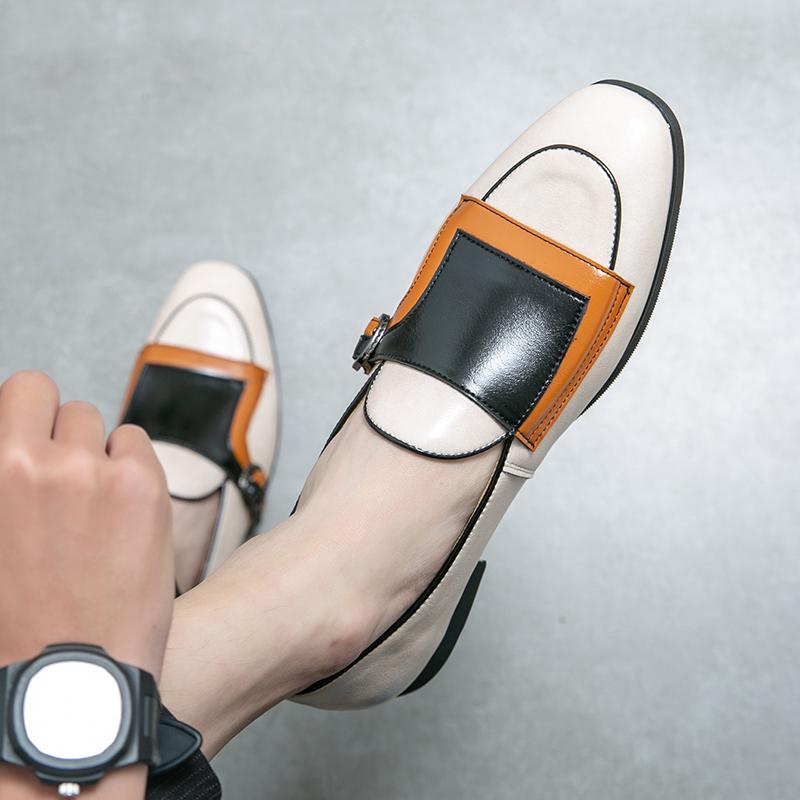 Модные мужские повседневные лоферы бежевого цвета для бизнеса и офиса, формальные туфли, легкая удобная обувь для улицы, размеры 38-48, мужская обувь