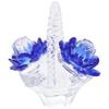 3.3*3.1 Inch Decorative Ornaments Crystal Home Decoration Basket Ornaments  Living Room