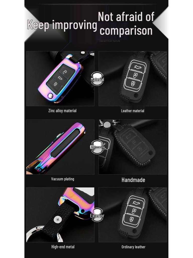 Volkswagen Key Case Cover for Touareg, Golf 7, Sportsvan, Lamando, Lingdu, Touron, Tiguan L (Women's Edition)