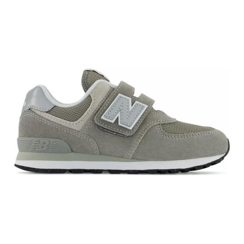 New Balance Детские брюки на липучке 574, серо-белые, PV574EVG