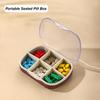 4/6 Grids Pill Box Compartment Design Moisture Proof Good Sealing Dustproof Portable Travel Tablet Organizer Daily Use