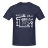 Vintage Woodworking Tools Wrinkleresistant Tshirt Niche Street Faderesistant Shirt