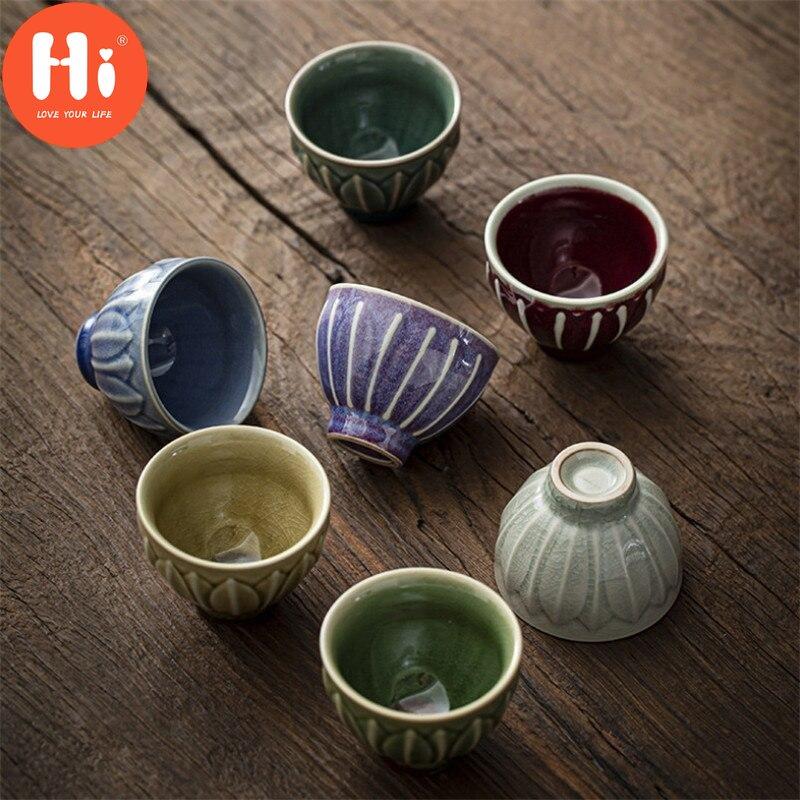 Привет японская керамика с ледяной глазурью, чайная чашка, чайный сервиз, офисная чашка для воды, красочная керамическая чашка для чая, посуда для напитков