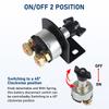 CNSPEED 12-48V DC 200A Battery Disconnect Switch with Side Post Mounting Bracket For Car Marine Boat RV Camper Cut Off Switch